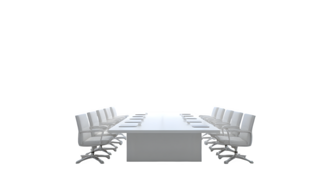 Modern Conference Room Setup, isolated on transparent background - Powered by Adobe