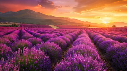 Purple Blooms Under the Summer Sun