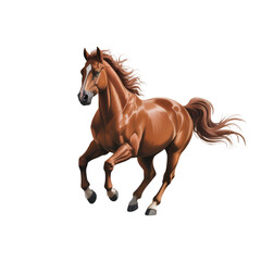 Obraz premium running horse isolated on white