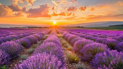 Obraz premium Purple Blooms Under the Summer Sun
