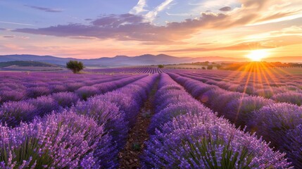 Obraz premium Purple Blooms Under the Summer Sun