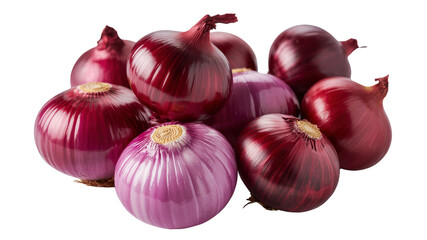Vibrant Red and Purple Onions A Close-Up Still Life of Fresh Produce