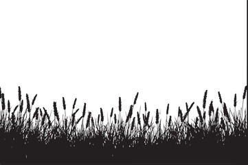 Farm Silhouette Wheat Clipart Set