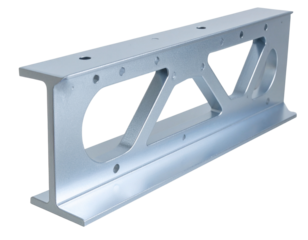  Curved Silver Truss Beam Segment with Refined Finish, Transparent Background – AI Generated