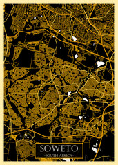 Soweto South Africa City Map. city background abstract printable travel art banner, modern city background, abstract paint urban background