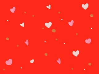 red hearts background
