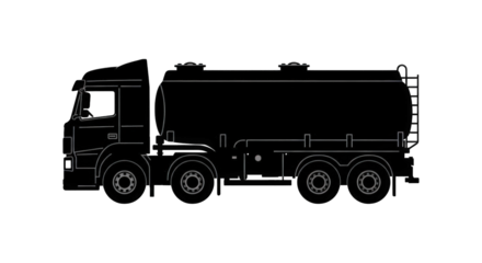 Heavy Duty Truck with Large Tanker for Bulk Liquid Transport