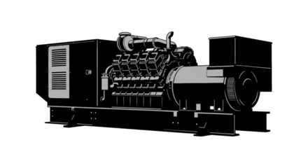 Powerful Electric Generator Engine Providing Reliable Power Solutions
