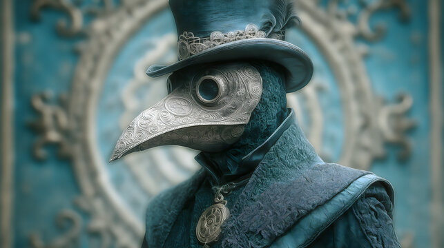 Boccaccio&rsquo;s Decameron・Plague Roulette | Plague Doctor Mask with Tale Wheel, Florence Hologram, Manuscript Spray, Quarantine Field Waves