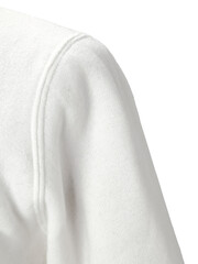 A white sweatshirt with a white background