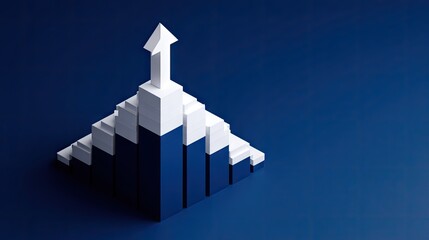 Three-dimensional graphic representation of growth.
