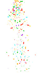 falling confetti for festive celebration ornament