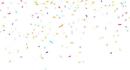party streamers and confetti overlay background