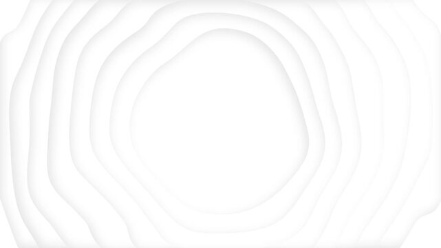 White background abstract wave line animation paper cut style illustration
