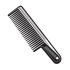 comb on white background
