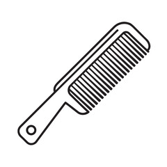 comb on white background