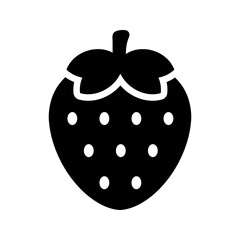 Strawberry icon vector design template in white background. EPS 10