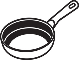 frying pan isolated on white