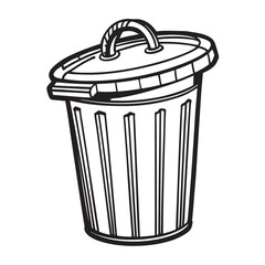 vector trash can icon