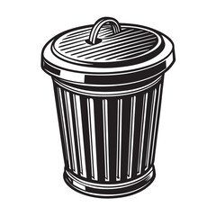vector trash can icon