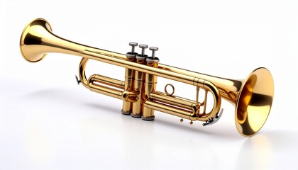 Obraz premium trumpet isolated on white