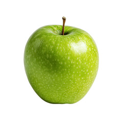Green apple on white background --ar 1:1