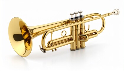 Obraz premium trumpet isolated on white