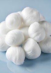 Fresh Mozzarella Cheese Balls Close Up.