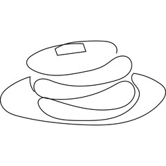Pancake Line Art 