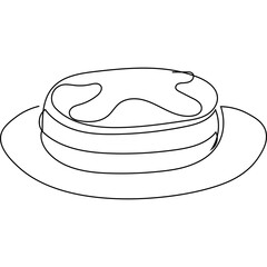 Pancake Line Art 