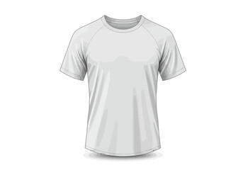 A clean white tshirt is displayed on a white background with shadows indicating a 3D effect