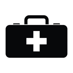 Fototapeta premium First aid kit, representing medical assistance, emergency care, and essential healthcare supplies