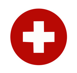 first aid kit logo medical icon vector stock on white background	