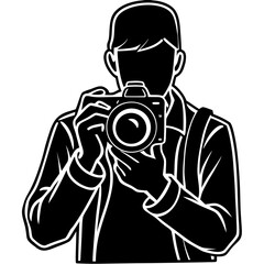 Photographer Silhouette vector