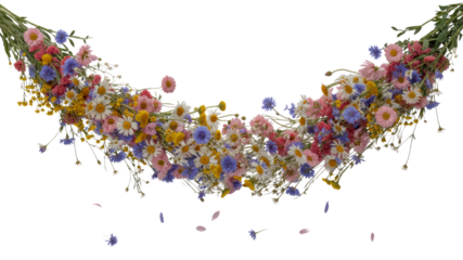 Vibrant Wildflower Cascade A Stunning Floral Arrangement