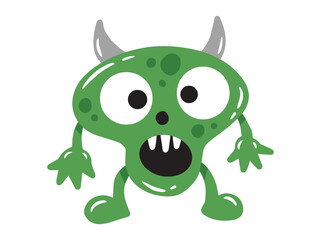 Fototapeta premium Monster Character Icon Illustration 