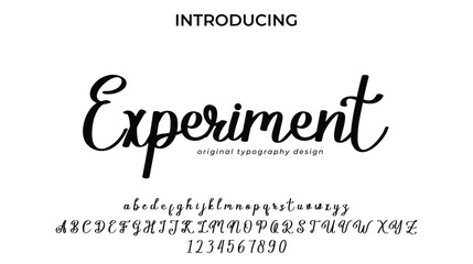 Experiment - Elegant Script Font for Smooth Handwritten Design and Creative Typography