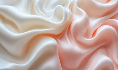 Obraz premium Elegant and delicate texture of a soft, foamy background in trendy colors, embodying minimalist and fragile aesthetics, Generative AI