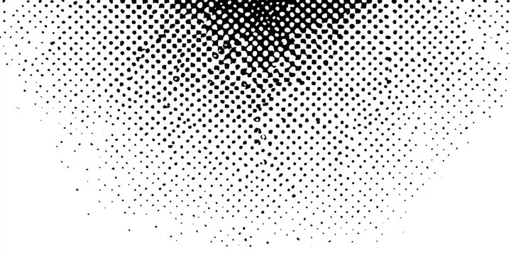 Black and white halftone gradient, radiating from center