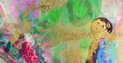 Quirky and Playful Technicolor Wonderland with a Burst of Colors and Abstract Geometric Shapes