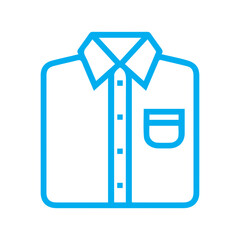 Button-up Shirt Line Icon