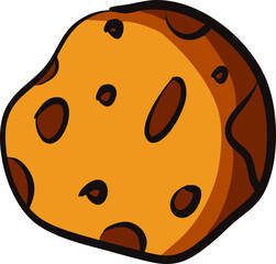 vector illustration of a cookie