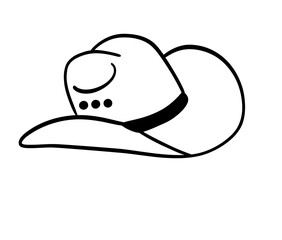 	Classic cowboy hat icon