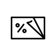 discount voucher outline icon vector design good for web or mobile app