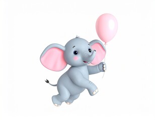 3D baby elephant