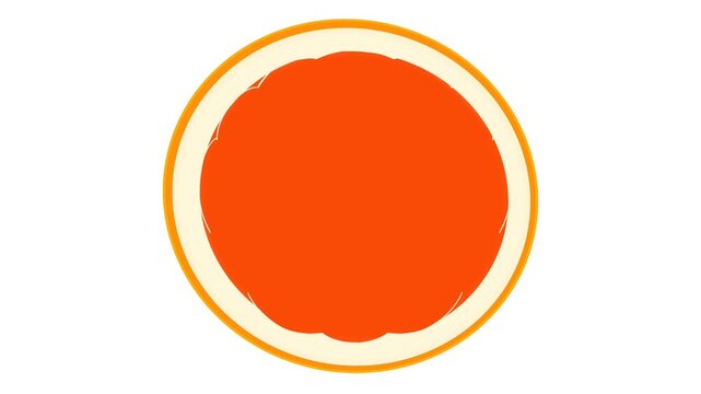 Video speedpaint drawing sicilian orange cross section red cut tropical fruit digital drawing step by step tutorial how to draw fruit food illustration isolated on white simple minimalist graphic 