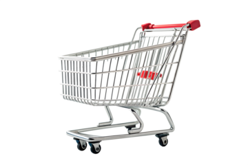 Shopping cart  isolated on a white background