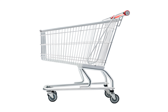 Shopping cart  isolated on a white background