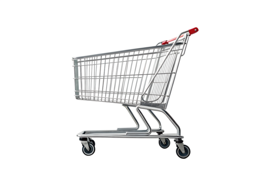 Shopping cart  isolated on a white background