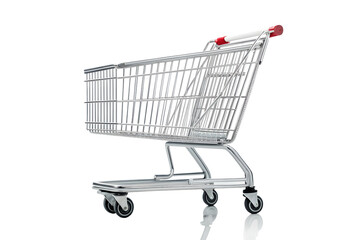 Shopping cart  isolated on a white background